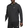 Nike Men's Miler Repel Running Jacket In Black/black
