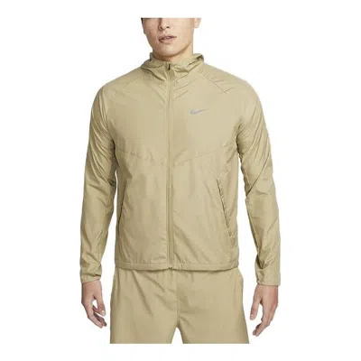 Nike Repel Miler Running Jacket 'khaki' In Brown
