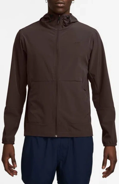Nike Repel Unlimited Dri-fit Hooded Jacket In Brown