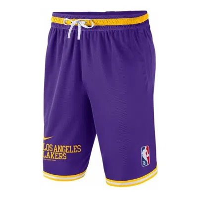 Nike Retro Basketball Shorts Los Angeles Lakers Purple In Blue