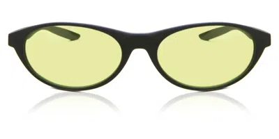 Nike Retro E Dv6953 010 Men's Sunglasses Black Size 57 In Yellow