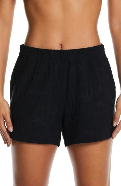 Nike Retro Flow Cover-up Shorts In Black
