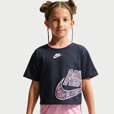 Nike Retro Remix Little Kids' T-shirt In Blue