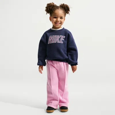 Nike Babies' Retro Remix Toddler 2-piece Wide Leg Pants Set In Blue