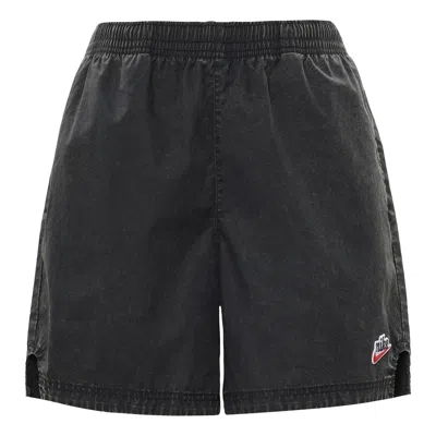 Nike Retro Washed Denim Casual Shorts Black
