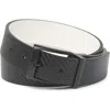 Nike Reversible Carbon Fiber Textured Belt In Black/white