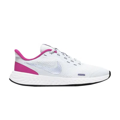 Pre-owned Nike Revolution 5 Gs 'football Grey Fireberry' | Kid's Size 5