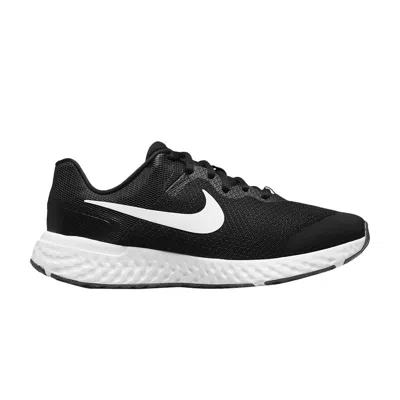 Pre-owned Nike Revolution 6 4e Wide Gs 'black White' | Kid's Size 4