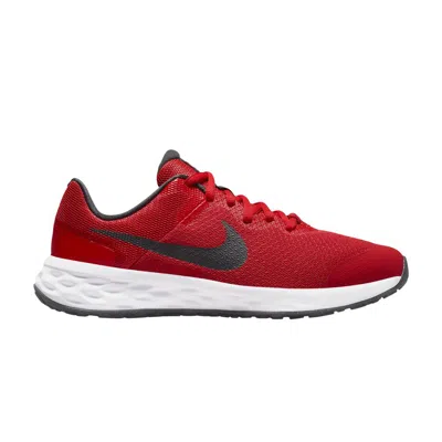 Pre-owned Nike Revolution 6 Gs 'university Red' | Kid's Size 6.5