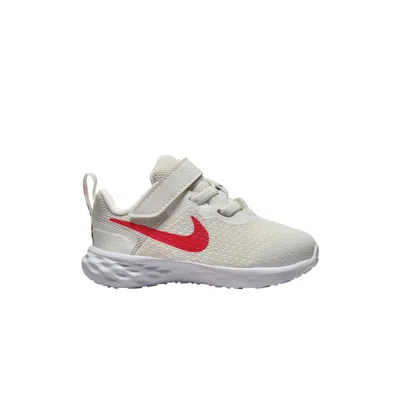 Pre-owned Nike Revolution 6 Td 'summit White Track Red' | Cream | Infant Size 6
