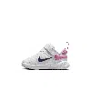 Nike Revolution 7 Baby/toddler Shoes In White/midnight Navy/playful Pink