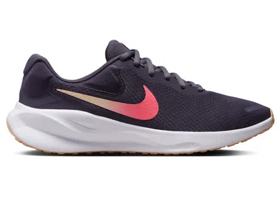 Pre-owned Nike Revolution 7 Crimson Tint (women's) Sneakers In Dark Raisin/white/hot Punch