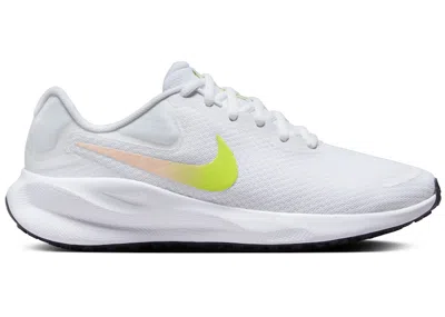 Pre-owned Nike Revolution 7 Cyber (women's) Sneakers In White/crimson Tint/dark Raisin In Multi