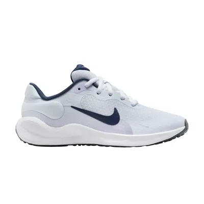 Pre-owned Nike Revolution 7 Gs 'football Grey Midnight Navy' | Kid's Size 6.5