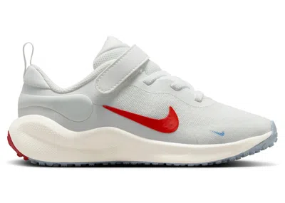 Pre-owned Nike Revolution 7 Picante Red Sneakers In Summit White/sail/psychic Blue