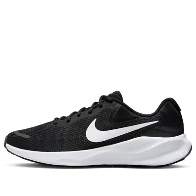 NIKE NIKE REVOLUTION 7 ROAD RUNNING SHOES 'BLACK WHITE'