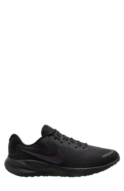 Nike Revolution 7 Road Running Sneaker In Black/off Noir