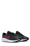 Nike Revolution 7 Road Running Sneaker In Black/university Red/white