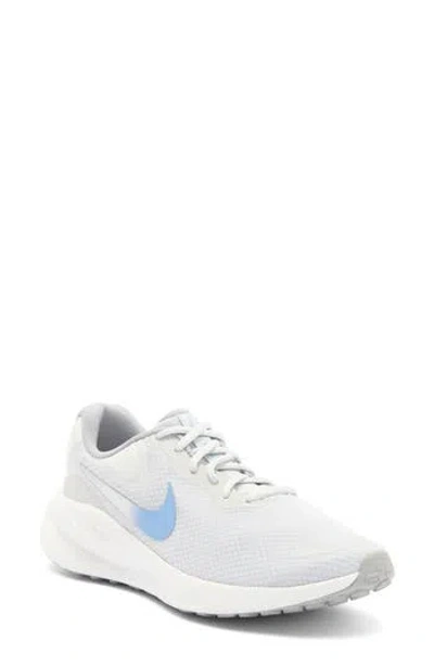 Nike Revolution 7 Road Running Sneaker In Dust/pewter/blue