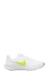 Nike Revolution 7 Road Running Sneaker In White/cyber/crimson