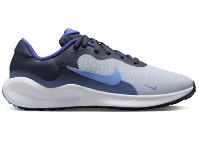 Pre-owned Nike Revolution 7 Royal Pulse Sneakers In Football Grey/thunder Blue/astronomy Blue