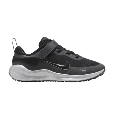 Pre-owned Nike Revolution 7 Se Ps 'black Metallic Silver' | Kid's Size 12