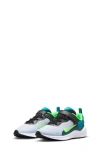 Nike Kids' Revolution 7 Sneaker In Black/ Green Strike/ Grey