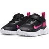 Nike Revolution 7 Sneaker In Black/hyper Pink/white