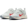 Nike Revolution 7 Sneaker In White/picante Red/sail