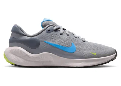 Pre-owned Nike Revolution 7 University Blue Sneakers In Cement Grey/light Carbon/volt