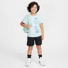 Nike Rhythm Little Kids' 2-piece Dri-fit Mesh Shorts Set In Black
