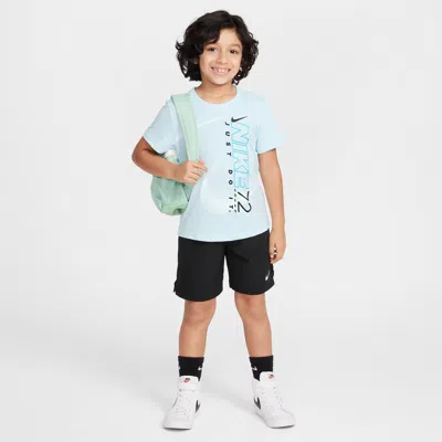 Nike Rhythm Little Kids' 2-piece Dri-fit Mesh Shorts Set In Black