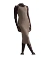 Nike Rib Tight Dress In Mink Brown/mink Brown 