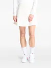 Nike Ribbed-knit Mini Skirt In White