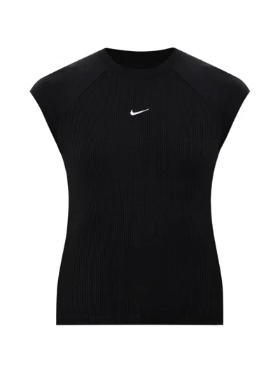 Nike Ribbed Logo-embroidered Top In Multi