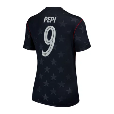 Nike Ricardo Pepi Usmnt 2026 Stadium Away  Women's Dri-fit Soccer Jersey In Blue
