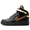 Nike X Ricardo Tisci Air Force 1 Mid Sneakers In Black Leather In Black