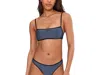 Nike Ripple Texture Bralette Bikini Top In Blue