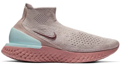 Pre-owned Nike Rise React Flyknit (women's) Sneakers In Diffused Taupe/smoky Mauve/rust Pink In Multi