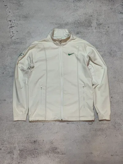 Pre-owned Nike Roger Federer Rf Tennis Track Jacket Full Zip In White