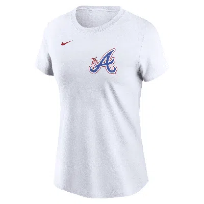 Nike Ronald Acuã±a Jr. Atlanta Braves City Connect Fuse  Women's Mlb T-shirt In Blue