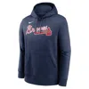 Nike Ronald Acuã±a Jr. Atlanta Braves Club  Men's Mlb Pullover Hoodie In Blue