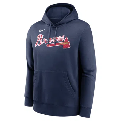 Nike Ronald Acuã±a Jr. Atlanta Braves Club  Men's Mlb Pullover Hoodie In Blue