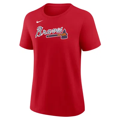 Nike Ronald Acuã±a Jr. Atlanta Braves  Women's Mlb T-shirt In Red