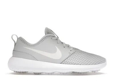 Pre-owned Nike Roshe Golf (women's) Sneakers In Metallic In Pure Platinum/white/metallic White In Multi