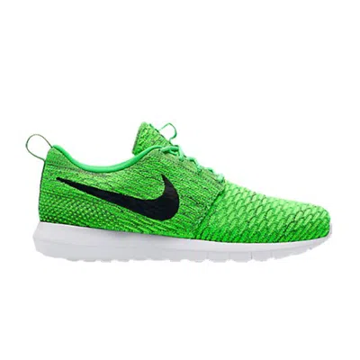 Pre-owned Nike Roshe Nm Flyknit 'electric Green' | Men's Size 10.5