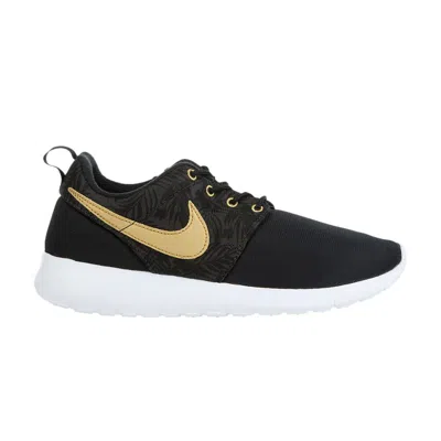 Pre-owned Nike Roshe One Gs 'black Gold Tropical Print' | Kid's Size 6