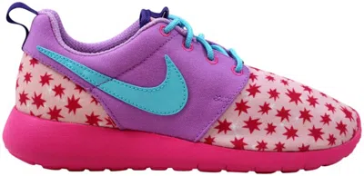 Pre-owned Nike Roshe One Print Sneakers In Prism Pink/blue/fuchsia In Multi
