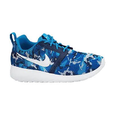 Pre-owned Nike Roshe Run Flight Weight Gs In Blue