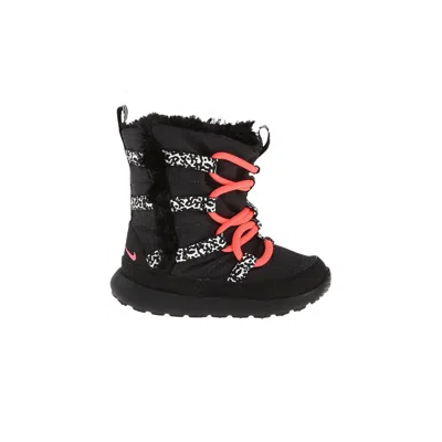 Pre-owned Nike Roshe Run High Sneakerboot Td 'black Hyper Punch' | Infant Size 10